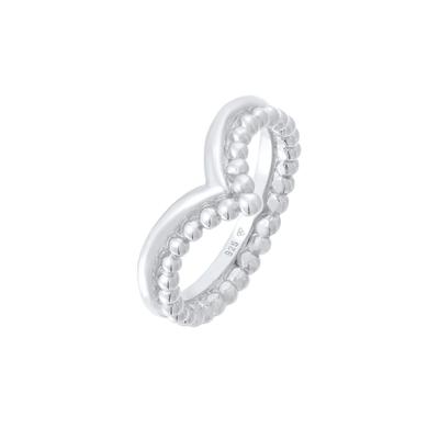 Elli Kugel Design V-Form Stacking 925 Silber 58 Damen Image