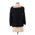 Ann Taylor LOFT Long Sleeve Blouse: Blue Tops - Women's Size Small