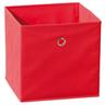 Les Tendances - Boîte de rangement pliable tissu rouge Peggy