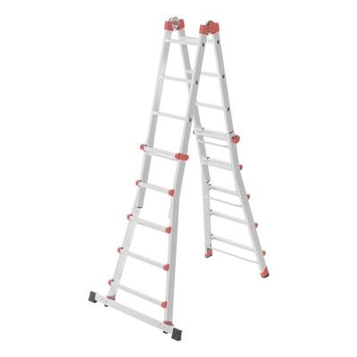Hailo Teleskopleiter »M80« 4x5 Sprossen silber
