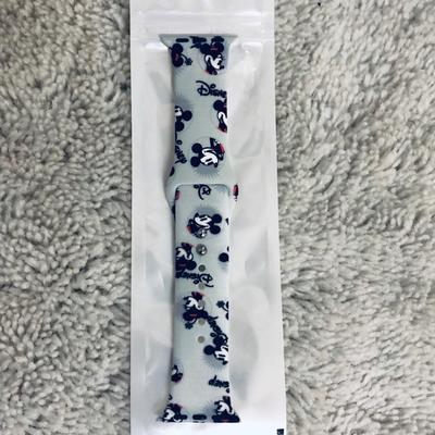 Disney Accessories | 45mm Disney Mickey Mouse Apple Watch Band M/L | Color: Gray | Size: 45mm M/L