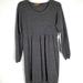 Anthropologie Dresses | Anthropologie Gray Long Sleeve Knit Lambswool Sweater Tunic Dress Boho | Color: Black/Gray | Size: M