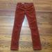 Anthropologie Pants & Jumpsuits | Ag Stevie Slim Straight Corduroys, Burnt Orange | Color: Orange | Size: 25