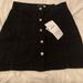 Zara Skirts | Black Zara Jean Skirt - Size Small | Color: Black | Size: S