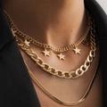 Free People Jewelry | 14k Gold Necklace Layered Chain Necklace Statement Necklace | Color: Gold | Size: Os