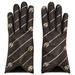 Gucci Accessories | Gucci Gg Leather Gloves | Black And Gold | Color: Black | Size: Os