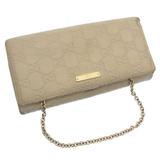 Gucci Bags | Gucci Wallet Purse Long Wallet Guccissima Beige Gold Woman Authentic Used Y049 | Color: Cream/Gold | Size: Size Width: About 19 Cm