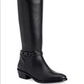 Coach Shoes | Coach Caroline Narrow Calf Leather Riding Boots | Color: Black | Size: 5.5