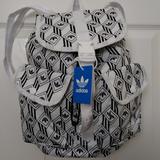Adidas Bags | Adidas Originals Trefoil Utility Mini Backpack White Black Logo | Color: Black/White | Size: Os