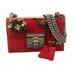 Gucci Bags | Authentic Gucci Red Embroidered Bee And Strawberry Padlock Shoulder Bag *New* | Color: Red | Size: Os