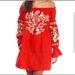 Free People Dresses | Free People Fleur Du Jour Mini Red Dress | Color: Red | Size: S