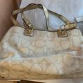 Dooney & Bourke Bags | I Have 2 Coach Bags Cream And Gold 1 Dooney And Burke Brown | Color: Cream/Gold | Size: Medium