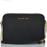 Michael Kors Bags | Auth Michael Kors Handbag Large Crossbody Bnwt | Color: Black/Gold | Size: Length: 9.5 X Height: 6.25 X Width: 2 Inches