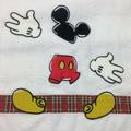 Disney Bath | Disneyland Mickey Mouse Bathroom Towel Scattered Parts Bath Sheet Hand Disney | Color: Red | Size: Os