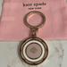 Kate Spade Accessories | Kate Spade Circle Spinner Charm Key Chain | Color: Silver | Size: Length 4”