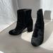 American Eagle Outfitters Shoes | American Eagle Velvet Ankle Boots | Color: Black | Size: 7