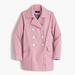 J. Crew Jackets & Coats | J. Crew Peacoat Jacket In Heavyweight Cotton Twill Coat | Color: Pink/White | Size: 6