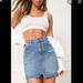 Free People Skirts | Host Pickfree People Denim Mini Skirt, 29 | Color: Gray | Size: 29