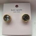 Kate Spade Jewelry | Kate Spade Nwt Grey Gumdrop Round Stud Earring | Color: Gold | Size: Os