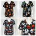 Disney Tops | Disney Lot Of 3 Scrub Tops Womens Xs Lion King Looney Tunes Nightmare Christmas | Color: Black | Size: Xs