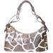 Dooney & Bourke Bags | Dooney And Bourke Ivory And Brown Giraffe Print Leather Hobo Purse | Color: Brown/Cream | Size: 14.5"L X 5"W X 9.5"H