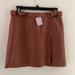 Free People Skirts | Free People Faux Leather Skirt Size 6 Nwt | Color: Brown | Size: 6