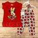 Disney Matching Sets | Disney Junior Minnie Mouse 3-Piece Set - New | Color: Red/White | Size: 6g