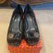 Tory Burch Shoes | Authentic Tory Burch Shoes 2 Inches Heels Gold Logo Size 8 | Color: Black | Size: 8