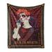 East Urban Home Ambesonne Day Of The Dead Fleece Throw Microfiber/Fleece/Microfiber/Fleece | 90 H x 70 W in | Wayfair