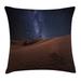 East Urban Home Ambesonne Space Throw Pillow Cushion Cover, Life On Mars Themed Surreal Surface Of Gobi Desert Dune Oasis Lunar Adventure Photo | Wayfair