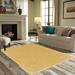 Yellow 72 x 72 x 0.4 in Area Rug - Latitude Run® Ambiant Galaxy Way Solid Color Area Rugs Polyester | 72 H x 72 W x 0.4 D in | Wayfair