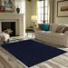 Blue/Navy 96 x 96 x 0.4 in Area Rug - Eider & Ivory™ Ambiant Broadway Collection Solid Color Area Rugs Navy | 96 H x 96 W x 0.4 D in | Wayfair