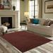 White 36 x 36 x 0.4 in Area Rug - Eider & Ivory™ Ambiant Saturn Collection Favourite Area Rugs Chocolate Polyester | 36 H x 36 W x 0.4 D in | Wayfair