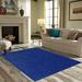 White 36 x 36 x 0.4 in Area Rug - Eider & Ivory™ Ambiant Broadway Collection Solid Color Area Rugs Neon Blue | 36 H x 36 W x 0.4 D in | Wayfair