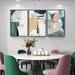 Orren Ellis Abstract Wall Art - 3 Piece Picture Frame Print Set On Canvas, Wall Decor For Living Room Bedroom Bathroom QS10-4 Canvas | Wayfair