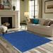 Blue 108 x 84 x 0.4 in Area Rug - Eider & Ivory™ Ambiant Broadway Collection Solid Color Area Rugs Royal Polyester | 108 H x 84 W x 0.4 D in | Wayfair