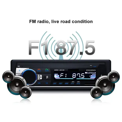 Autoradio MP3 stéréo, Bluetooth 24V, 1 Din, FM, récepteur Aux, entrée auxiliaire, pour voiture