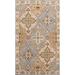 Traditional Floral Oriental Wool Area Rug Hand-tufted Foyer Carpet - 5'0" x 8'0"