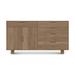 Copeland Furniture Iso 66" Wide 5 Drawer Oak Wood Sideboard Wood in Brown | 35 H x 66.125 W x 18 D in | Wayfair 6-ISO-71-78