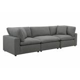 Gray Sectional - Sand & Stable™ Ensley Down Cushion Modular Corner Sectional Polyester | 34 H x 121 W x 44 D in | Wayfair