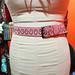 American Eagle Outfitters Accessories | American Eagle Y2k Pink Leather Belt Size Large | Color: Pink/Silver | Size: L