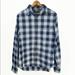 American Eagle Outfitters Shirts | American Eagle Outfitters Slim Fit Gray Plaid Button Down Shirt Collar Men’s M | Color: Blue/Gray | Size: M