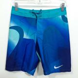 Nike Swim | Nike Boys Blue Geometric Spectrum Drift Board Shorts Size M Nessa792-376 | Color: Blue | Size: Mb