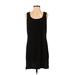 White House Black Market Casual Dress - Shift: Black Solid Dresses - Used - Size Small