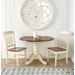 "British Isles 26"" - 42"" Round Double Drop-Leaf Dining Table, Merlot-Buttermilk Finish - A-America BRIMB6100"