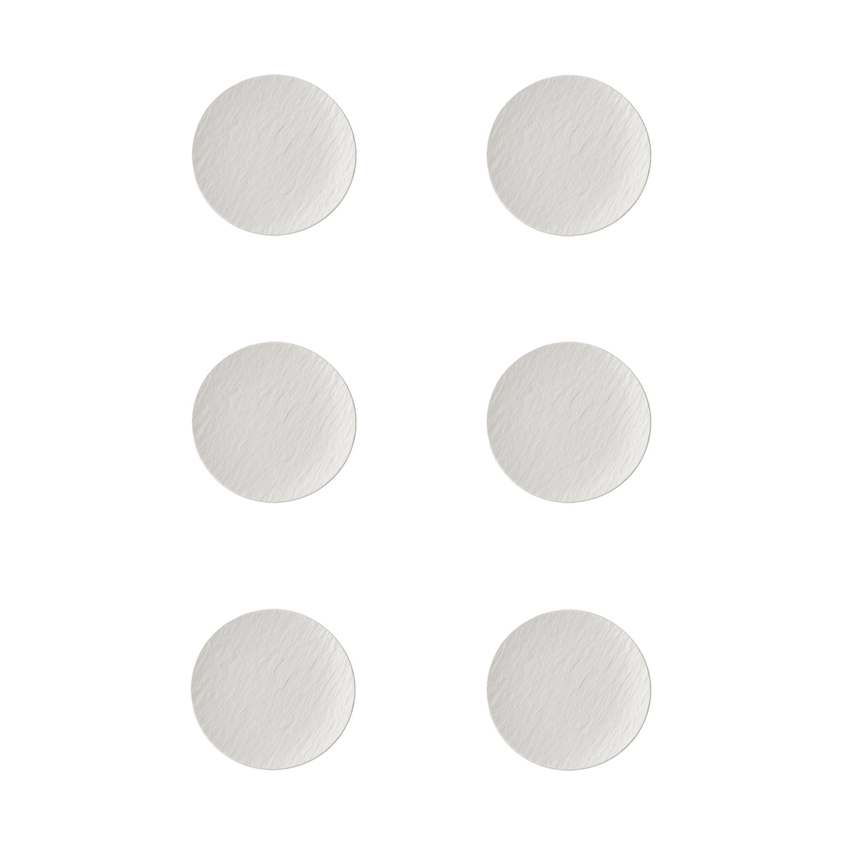 Villeroy & Boch Manufacture Rock Brotteller weiß 16 cm 6er Set Image