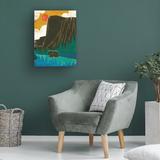 Loon Peak® Michael Mullan 'Big Sky IV No Words V2' Canvas Art Canvas in Blue/Brown/Orange | 19 H x 14 W x 2 D in | Wayfair