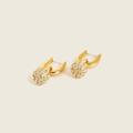 J. Crew Jewelry | J. Crew Pav Ball Huggie Hoop Earrings | Color: Gold/Silver | Size: Os