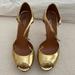 Gucci Shoes | Gucci Gold Heels Size 39 | Color: Gold | Size: 9