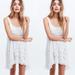 Free People Dresses | Free People Voile & Lace Trapeze Polka Dot Slip! | Color: Gray/White | Size: Xs